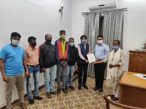 Delegation of Goa Marine Life Saving Guards Union met Chief Minister Dr Pramod Sawant (Photo/ANI)