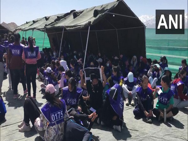 Leh women participate in recruitment drive. (Photo/ANI)
