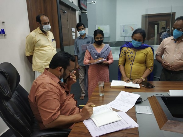 Kerala Revenue Minister K Rajan in Kottayam, Kerala. 