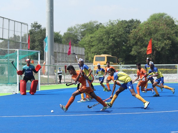 Semi-final action between Madhya Pradesh Hockey Academy and SGPC Hockey Academy. (Photo/ HI)