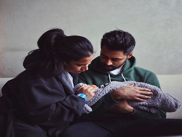 Comedian Hasan Minhaj with his wife and baby boy (Image courtesy: Instagram) 