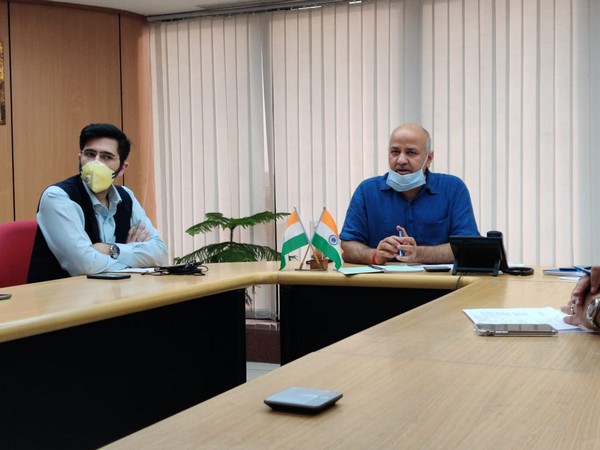 Manish Sisodia assessed the situation and discussed the ramping up of the capacity of the ICU beds in the hospitals. Photo/ANI