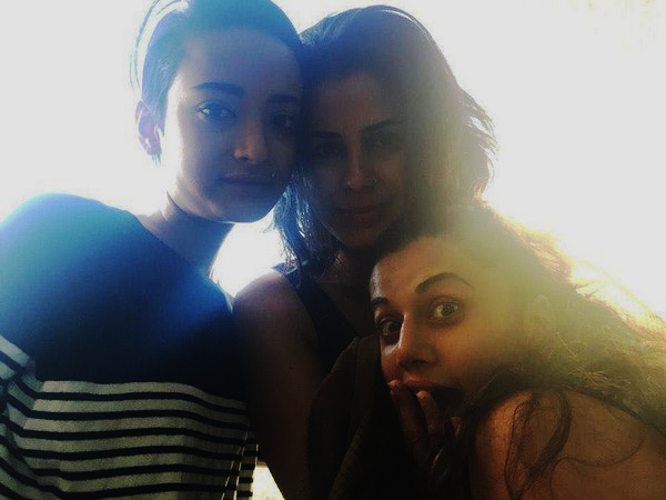 Taapsee Pannu, Kirti Kulhari and Andrea Tariang (Image courtesy: Instagram)