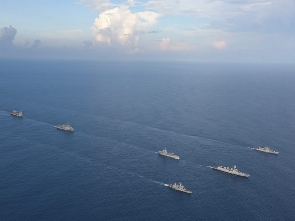 Western fleet ships mission deployed in the Indian Ocean region joined INS Jalashwa, on her passage back to Kochi in Kerala from the Maldives.
