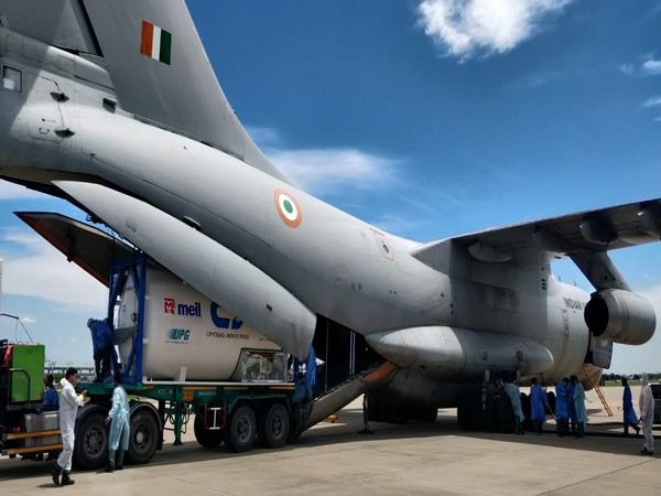 IL-76 bringing 3 containers from Bangkok (Photo/ANI)