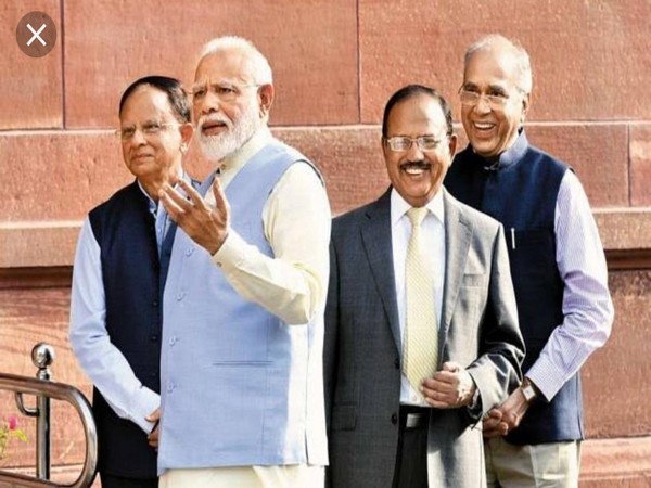 File pic of NSA Ajit Doval with Prime Minister Narendra Modi