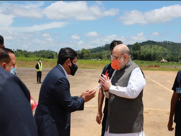 Union Home Minister Amit Shah at Shillong (Photo/ANI)