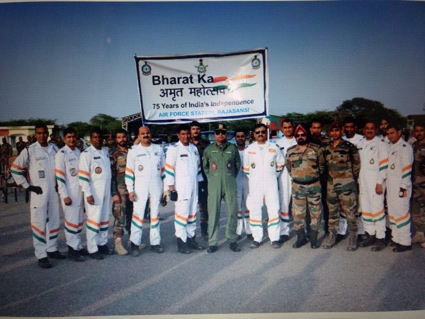 Team of Air Force-Army celebrates 