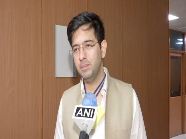 Aam Aadmi Party (AAP) leader Raghav Chadha speaking to ANI in New Delhi on Wednesday. Photo/ANI