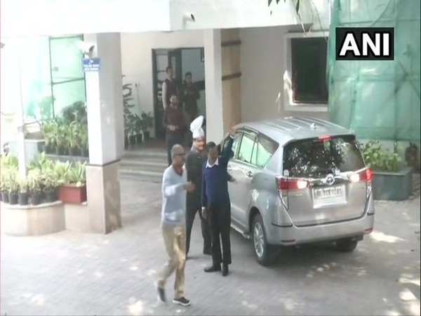 Newly-elected AAP MLAs arriving at the residence of CM-designate and AAP chief, Arvind Kejriwal here on Wednesday.