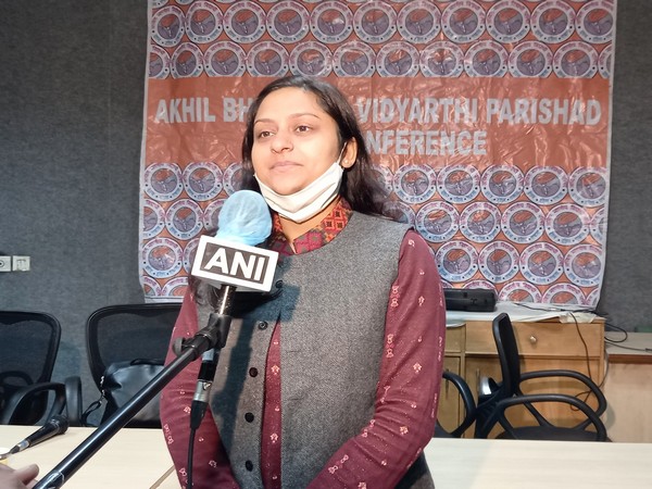 ABVP National General Secretary, Nidhi Tripathi (Photo ANI)