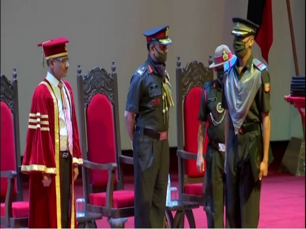 115th graduation ceremony held at Army Cadet College in Dehradun on Friday. (Photo/ANI)