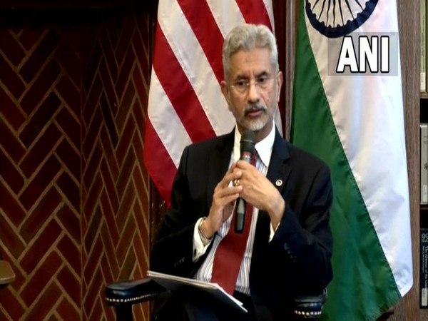 External Affairs Minister S Jaishankar speaking at Howard University in Washington on Tuesday.