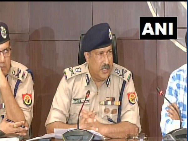 Rajeev Krishna, ADG Lucknow Zone speaking at a press conference in Lucknow on Monday. Photo/ANI