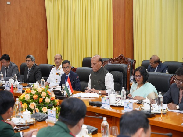 Defence Minister Rajnath Singh held bilateral talks with Vietnam's Minister of National Defence General Phan Van Giang in Hanoi on Wednesday.