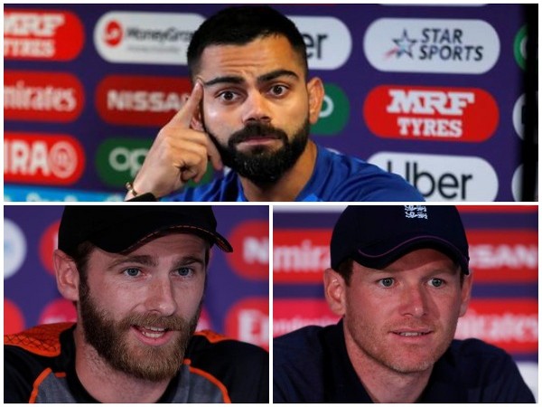 India's Virat Kohli (top); New Zealand's Kane Williamson (below left); England's Eoin Morgan (below right)