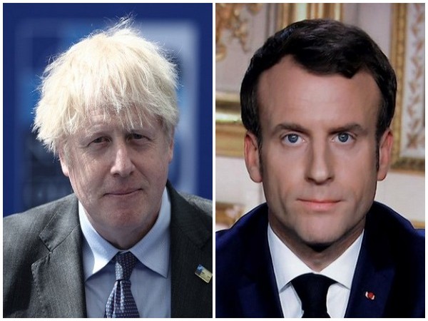 UK Prime Minister Boris Johnson and French President Emmanuel Macron