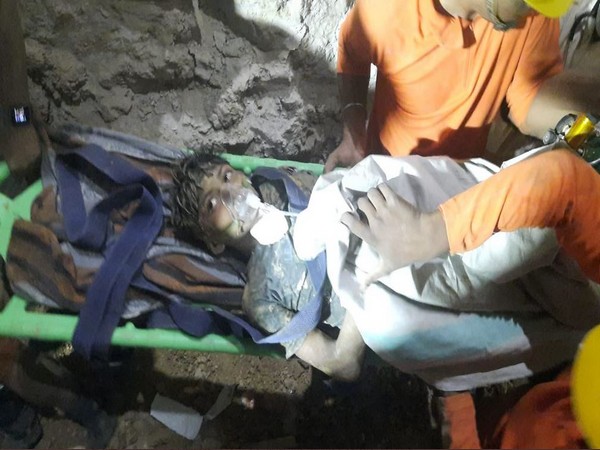 Visual of Rahul Sahu after rescue operation (Photo/ANI)