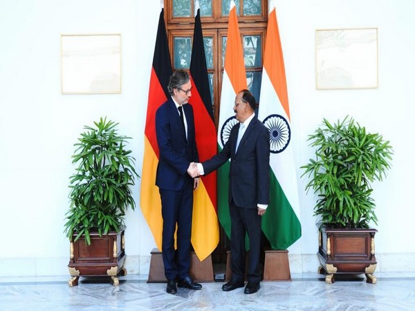 National Security Advisor (NSA) Ajit Doval met Jens Plotner, Security and Foreign Policy Adivser to the German Chancellor on Wednesday in New Delhi