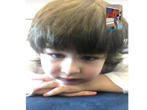 Tamiur Ali Khan on video call (Image courtesy: Instagram)