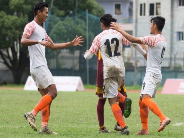 India defeated Sri Lanka in the SAFF U-18 Championship in Kathmandu on Wednesday. (Photo/ Indian Football Team Twitter)