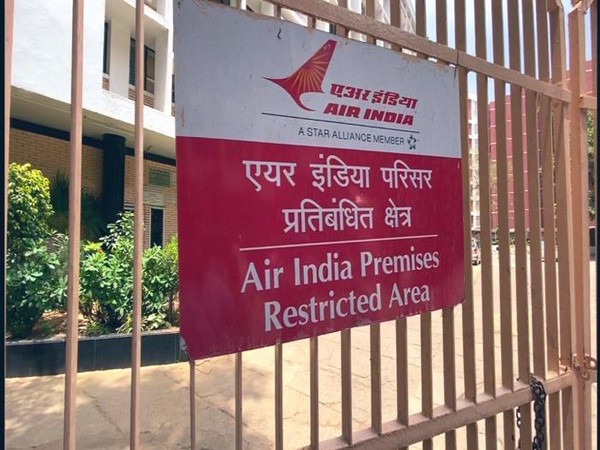 Visual from the Air India headquarter in New Delhi on Tuesday. Photo/ANI