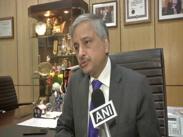 AIIMS Director Dr Randeep Guleria speaking to ANI in New Delhi on Monday. Photo/ANI