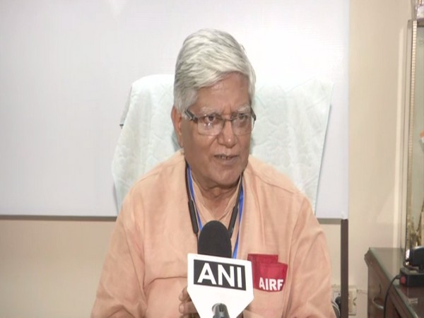 AIRF General Secretary SG Mishra speaking to ANI in New Delhi on Wednesday. [Photo/ANI]