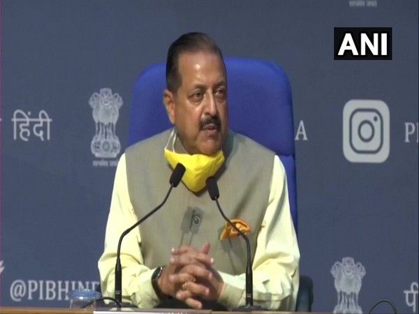 Union Minister Jitendra Singh addressing the media during cabinet briefing. (Photo/ANI)