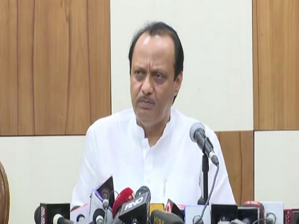 Maharashtra Deputy Chief Minister Ajit Pawar speaking to reporters in Mumbai on Friday. Photo/ANI