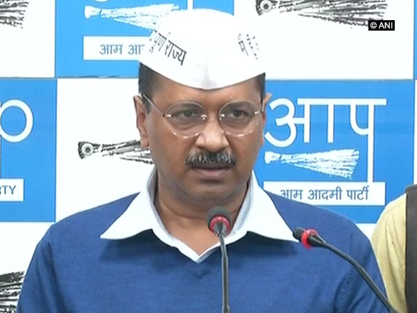 Delhi Chief Minister Arvind Kejriwal addressing a press conference in Delhi on Tuesday.