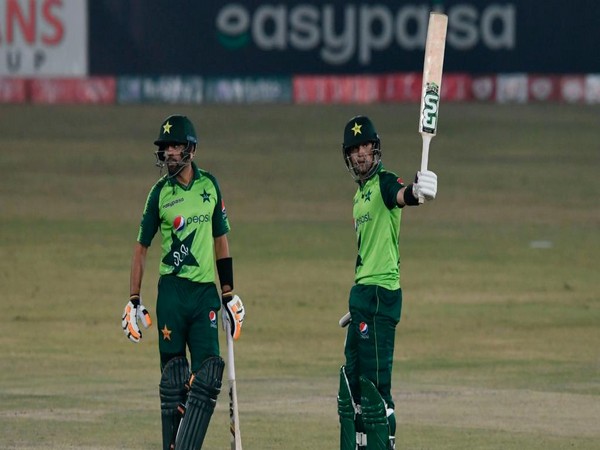 Pakistan batsmen Haider Ali and Babar Azam (Photo/ ICC Twitter) 