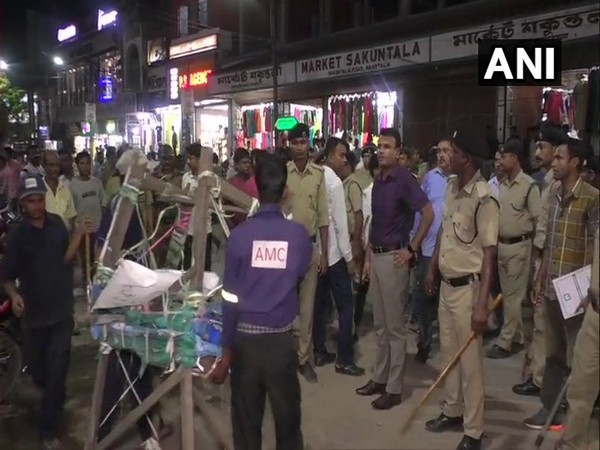 Agartala Municipal Corporation conducted anti-encroachment drive on Wednesday