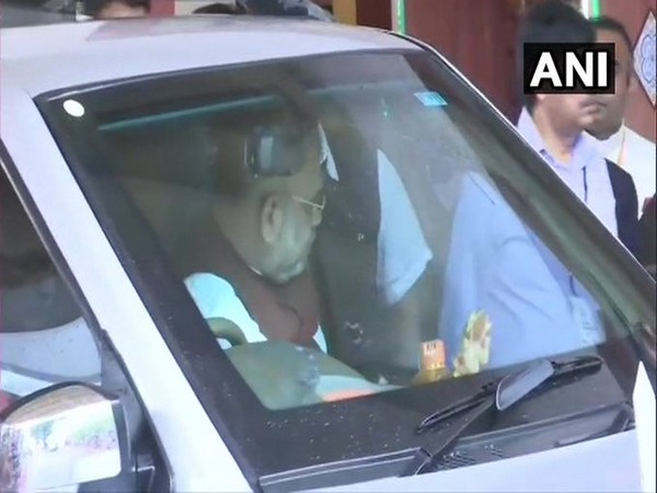 Union Home Minister Amit Shah arriving at hotel Cidade De Goa on Thursday.