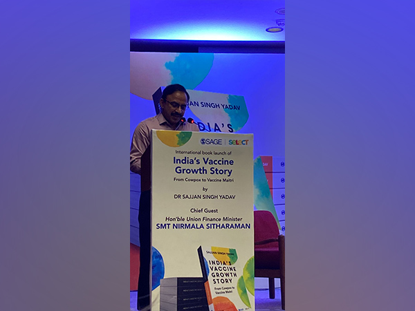 Sajjan Kumar Yadav, IAS at book launch (Photo/ANI)