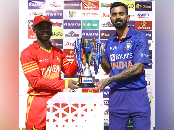 Regis Chakabva and KL Rahul (Photo: BCCI/ Twitter)