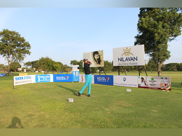 Harshjeet Singh Sethie in action during first round at PGTI Players Championship (Image: PGTI)