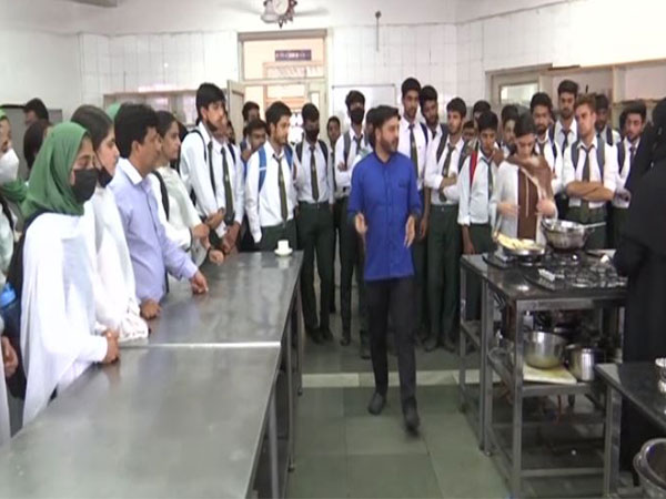 Mohamad Shafiq-ur-Rehman teaching at IHM Srinagar (File Photo ANI)