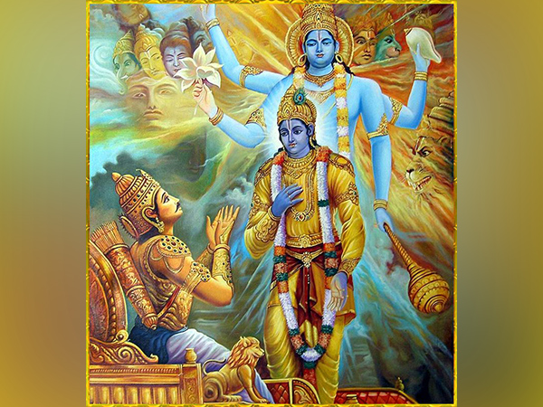 Lord Krishna with Arjuna (Source: Twitter)