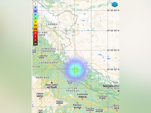  Visual shared by NCS confirming the earthquake (Photo credit: Twitter@@NCS_Earthquake)