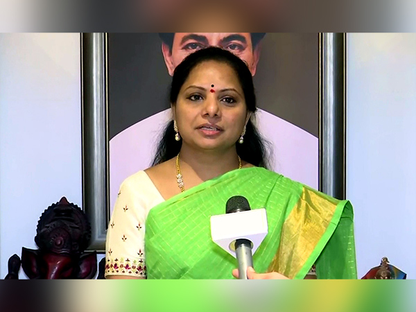 Telangana Rashtra Samithi (TRS) MLC Kalvakuntla Kavitha (Photo:ANI)