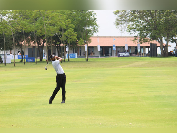 Arjun Sharma in action during Round-3 of PGTI Players Championship 2022 (Image: PGTI)
