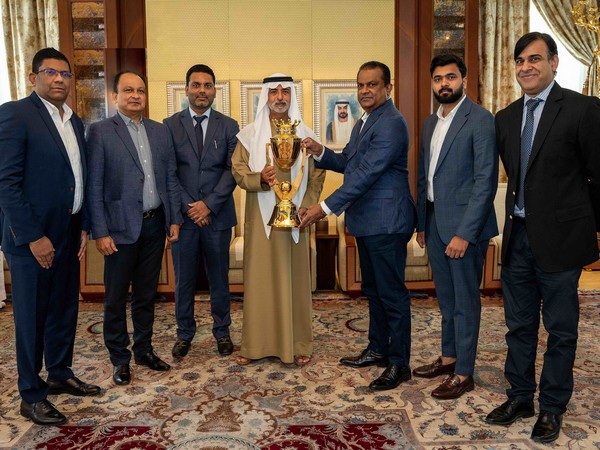 Asia Cup Trophy unveiled. (Photo - UAE Cricket)