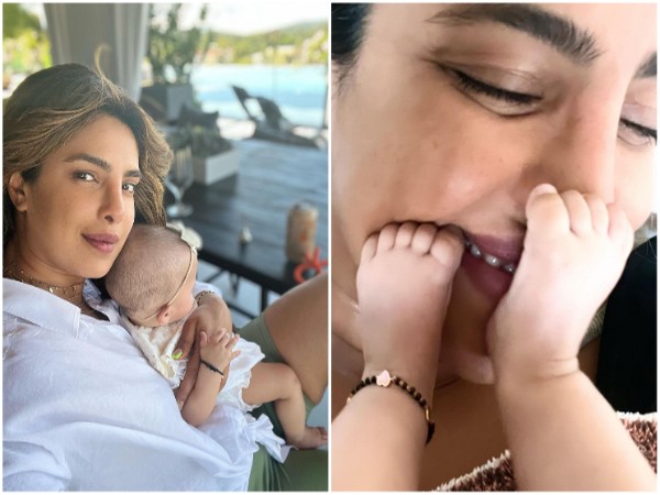 Priyanka Chopra and her daughter (Image source: Instagram)