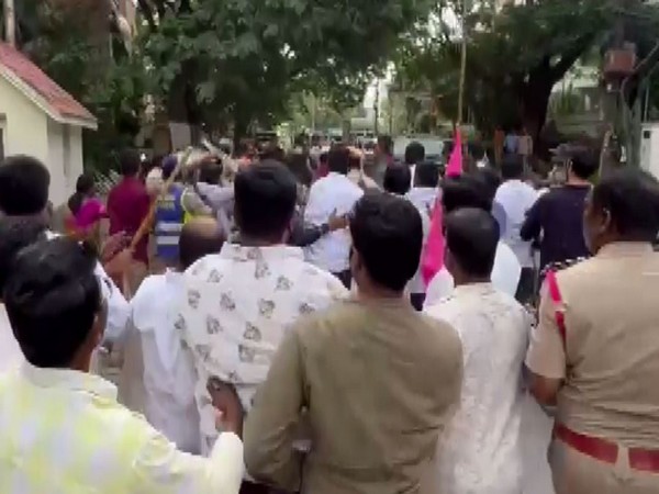 Visual from MLC Kalvakuntla Kavitha's residence