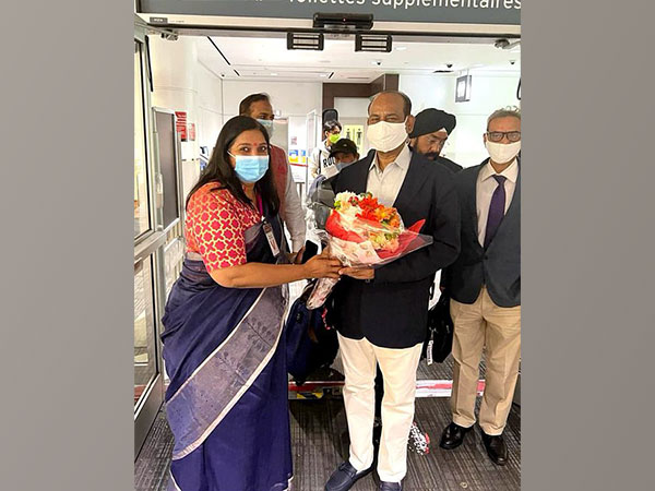 Lok Sabha Speaker Om Birla arrives in Toronto for 65th Commonwealth Parliamentary Conference. (Photo: Twitter)