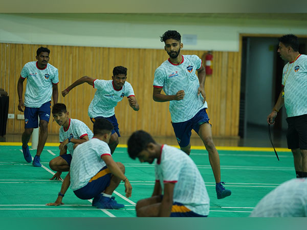 Telugu Yoddhas practicing ahead of Mumbai Khiladis match in UKK (Image: UKK)