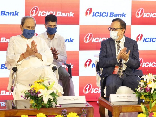 Odisha CM Naveen Patnaik in the inauguration of  ICICI Phone Banking Centre  