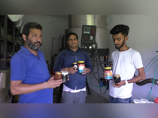 Youngsters with the honey boxes (Photo: ANI)