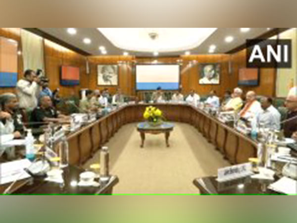 Union Home Minister Amit Shah chairs a high-level meeting on J-K (Photo/ANI)